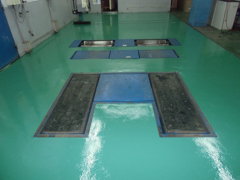 染めQ屋内床塗装