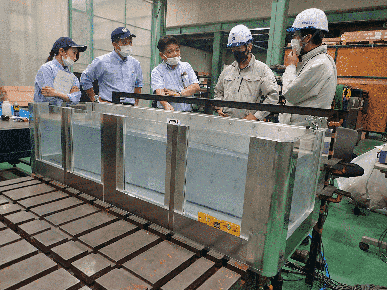 スーパー止水番２の品質性能試験風景