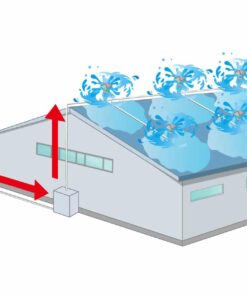 屋根上散水システムイメージ