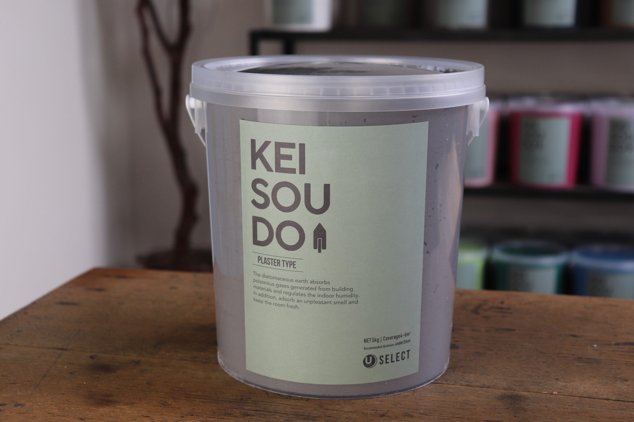 沖縄専用 防カビ強化珪藻土塗り壁材「KEISOUDO+(プラス)」グレー(CLOUD)18kg 3 沖縄専用 防カビ強化珪藻土塗り壁材「KEISOUDO+(プラス)」グレー(CLOUD)18kg - 画像 (3)